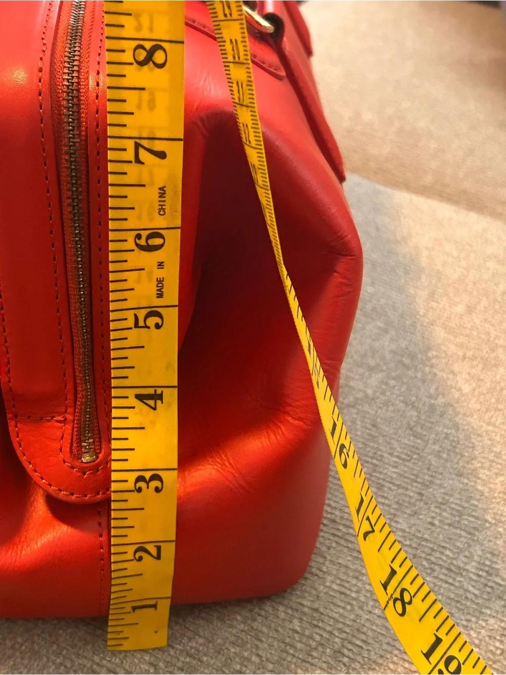 Talbots Red Leather Top-Handle Satchel